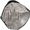 Image 1 : BOLIVIA, Potosí, cob 8 reales, 1745 q, PCGS XF details / cleaned.