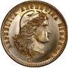 Image 1 : ARGENTINA, gilt bronze $10 gaming token, no date (late 1800s).