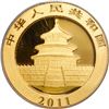 Image 2 : CHINA, People's Republic, gold proof 50 yuan (1/10 oz) "panda," 2011, PCGS MS70 First Strike, "top p