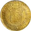 Image 2 : COLOMBIA, Bogotá, gold bust 8 escudos, Charles III, 1776 JJ, no dot in assayer, PCGS UNC details / t