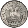 Image 2 : ECUADOR, struck at the Santiago mint, 1 sucre, 1888 DT, PCGS AU53.
