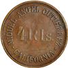 Image 2 : EL SALVADOR, copper 4 reales / 50 centavos token, no date (late 1800s), California / Miguel Angel Gu