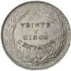 Image 2 : EL SALVADOR, struck at the Heaton Mint in Birmingham, England, 25 centavos, 1911, PCGS AU55.