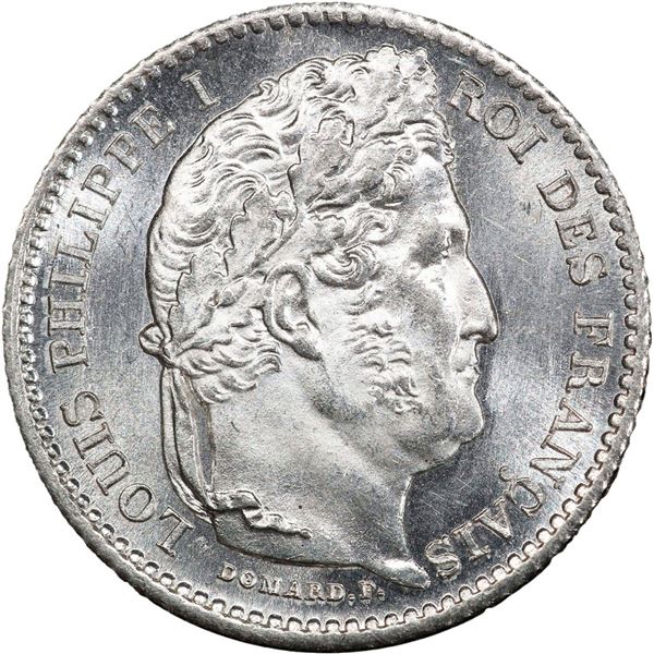 FRANCE, Paris mint, 25 centimes, Louis Philippe, 1847-A, PCGS MS66.