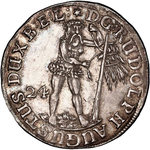 GERMAN STATES, Brunswick-Wolfenbüttel, Zellerfeld mint, 24 mariengroschen (2/3 taler), Rudolph Augus