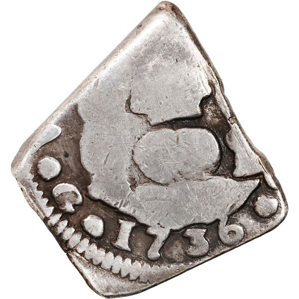 GUATEMALA, Guatemala City, cob 1 real, 1736 J.