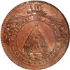 Image 1 : HONDURAS, Tegucigalpa, copper provisional 2 pesos, 1862-A, NGC MS 61 BN.