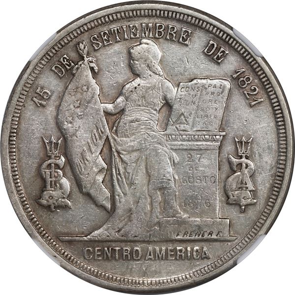 HONDURAS, Tegucigalpa, 1 peso, 1889/8, NGC AU details / cleaned.