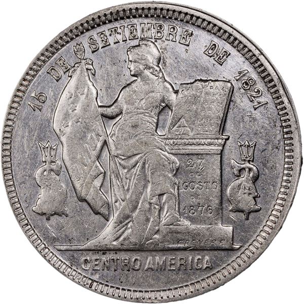 HONDURAS, Tegucigalpa, 1 peso, 1890, PCGS AU details / cleaned.