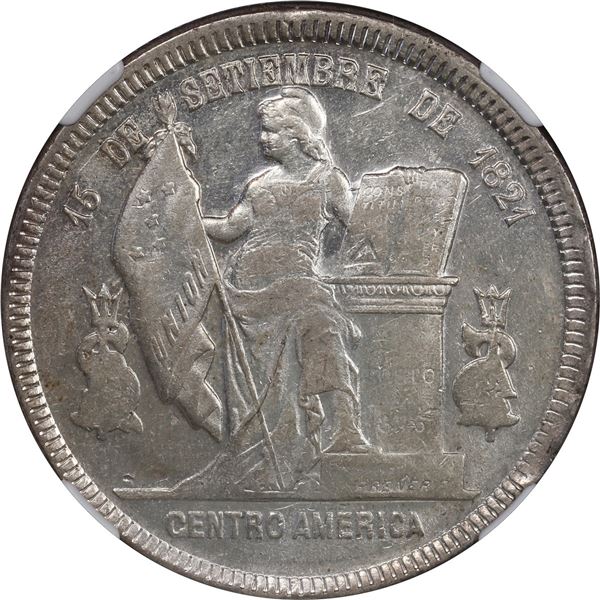 HONDURAS, Tegucigalpa, 1 peso, 1891/89, NGC AU 58.