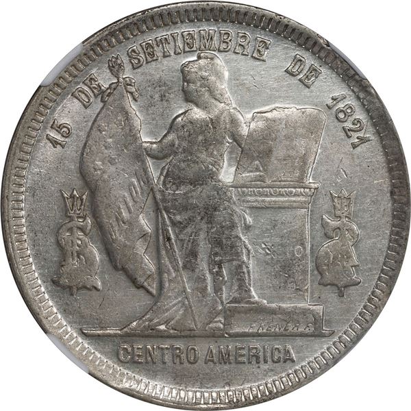 HONDURAS, Tegucigalpa, 1 peso, 1892/0, NGC AU details / cleaned.