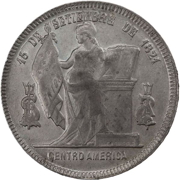 HONDURAS, Tegucigalpa, 1 peso, 1892/0, PCGS AU details / cleaned.