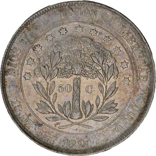 HONDURAS, Tegucigalpa, 50 centavos, 1871, PCGS XF45.