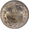 Image 2 : HONDURAS, struck in Germany, copper-nickel 10 centavos, 1954, ANACS MS 67.