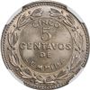Image 2 : HONDURAS, struck in Germany, copper-nickel 5 centavos, 1954, NGC MS 66.