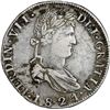 Image 1 : MEXICO, Zacatecas, bust 8 reales, Ferdinand VII, 1821 RG, variety with upside-down V for A in HISPAN