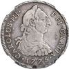 Image 1 : PERU, Lima, bust 4 reales, Charles III, 1775 MJ, NGC VF 30, finest known in NGC census.
