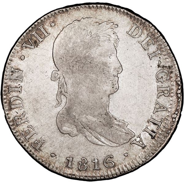 PERU, Lima, bust 4 reales, Ferdinand VII, 1816 JP, PCGS XF details / cleaned, ex-Pat Johnson.