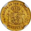Image 2 : PHILIPPINES (under Spain), Manila, gold 1 peso, Isabel II, 1864, NGC AU details / rim filing, cleane