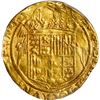 Image 2 : SPAIN, Seville, gold double excelente, Ferdinand-Isabel, assayer ? with four dots at top, dot in mid
