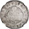 Image 2 : SPAIN, Segovia, milled 2 reales "pistareen," Philip V, 1724 F, NGC AU 53.