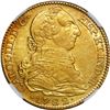 Image 1 : SPAIN, Madrid, gold bust 4 escudos, Charles III, 1782 JD, NGC AU details / cleaned.