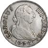 Image 1 : SPAIN, Seville, bust 8 reales, Charles III, 1776 CF.