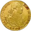 Image 1 : SPAIN, Madrid, gold bust 4 escudos, Charles IV, 1791 MF.