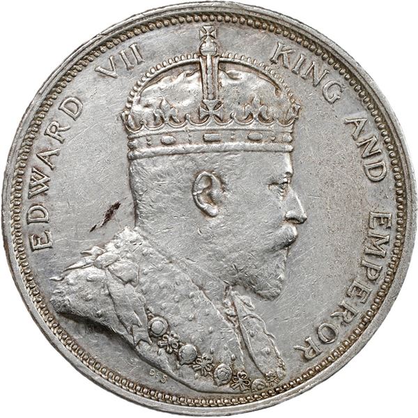 STRAITS SETTLEMENTS, Bombay mint, 1 dollar, Edward VII, 1904.