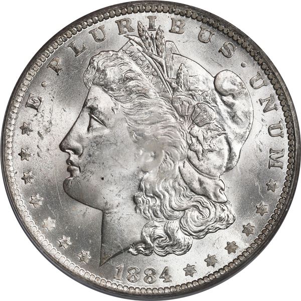 UNITED STATES, New Orleans mint, Morgan dollar, 1884-O, PCGS MS64, ex-Busto.