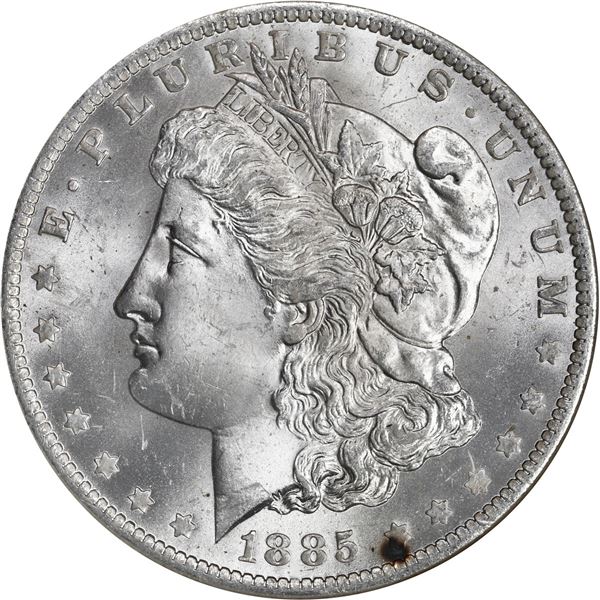 UNITED STATES, New Orleans mint, Morgan dollar, 1885-O, NGC MS 64, ex-Busto.