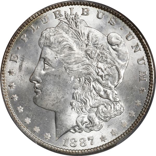 UNITED STATES, Philadelphia mint, Morgan dollar, 1887, PCGS MS64, ex-Busto.