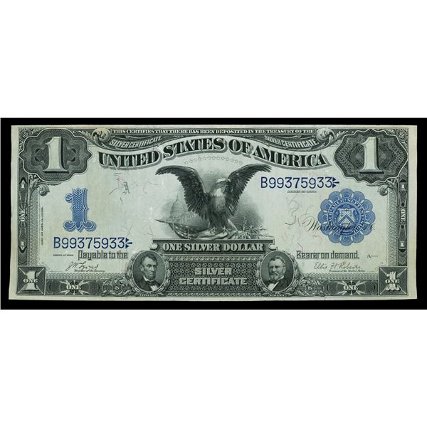 UNITED STATES, Washington, D.C., $1 Silver Certificate, series of 1899, serial B99375933, Lyons-Robe