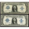 Image 1 : UNITED STATES, lot of two $1 Silver Certificates, series of 1923, Mooney-White.