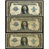Image 1 : UNITED STATES, lot of three $1 Silver Certificates, series of 1923, Mooney-White.