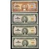 Image 1 : DOMINICAN REPUBLIC, lot of four low-serial number Banco Central notes, 1976-78, ex-Busto.