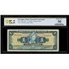 Image 1 : NICARAGUA, Banco Nacional, 1 córdoba, 1957, serial 2923890, PCGS Banknote About UNC 50, finest and o