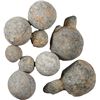 Image 1 : Lot of nine lead musketballs, including two split-shot halves, four large and three small balls, ex-