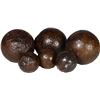 Image 1 : Lot of six small iron grapeshot balls, Spanish colonial (1500s-1700s).