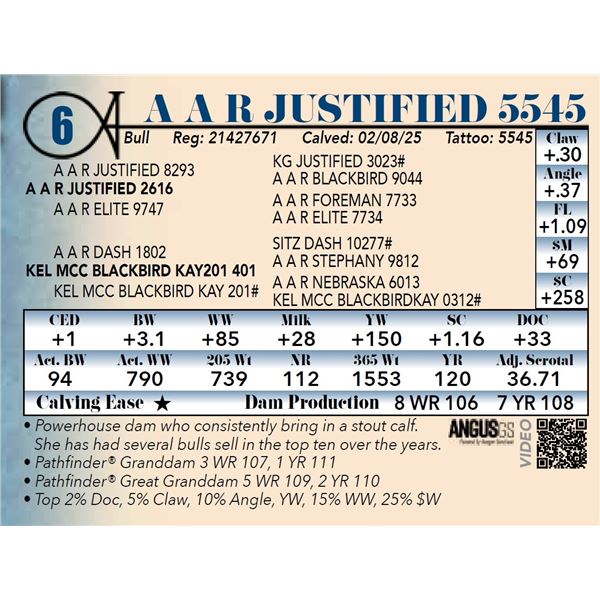 A A R Justified 5545