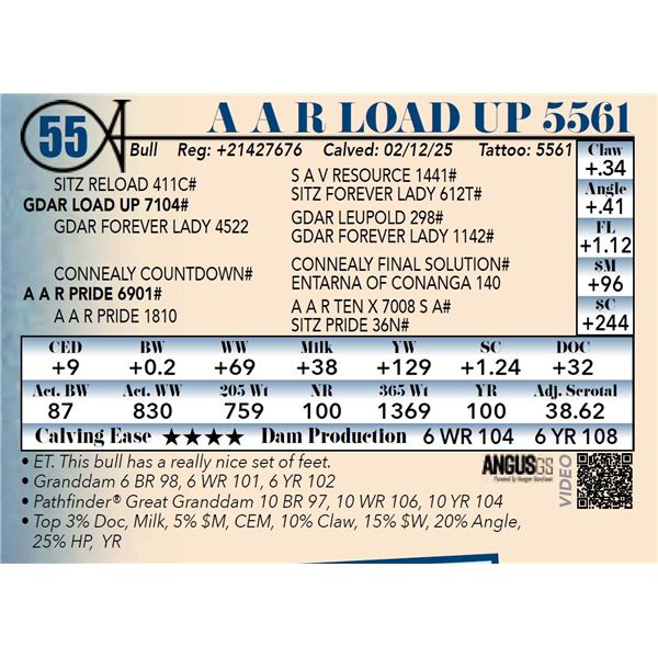 A A R Load Up 5561