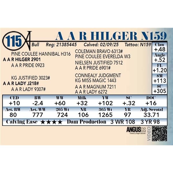 A A R Hilger N159