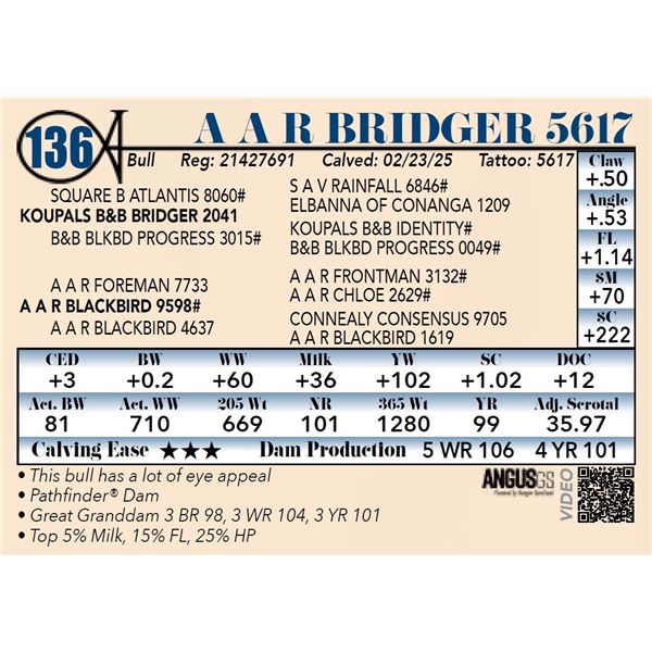 A A R Bridger 5617