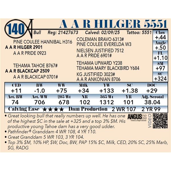 A A R Hilger 5551