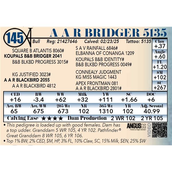 A A R Bridger 5135