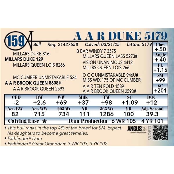 A A R Duke 5179