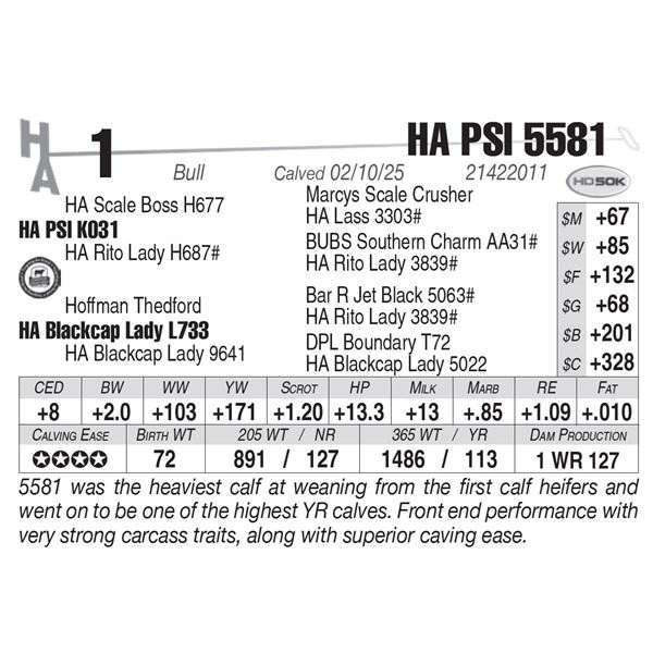 HA PSI 5581