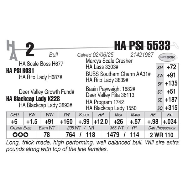 HA PSI 5533