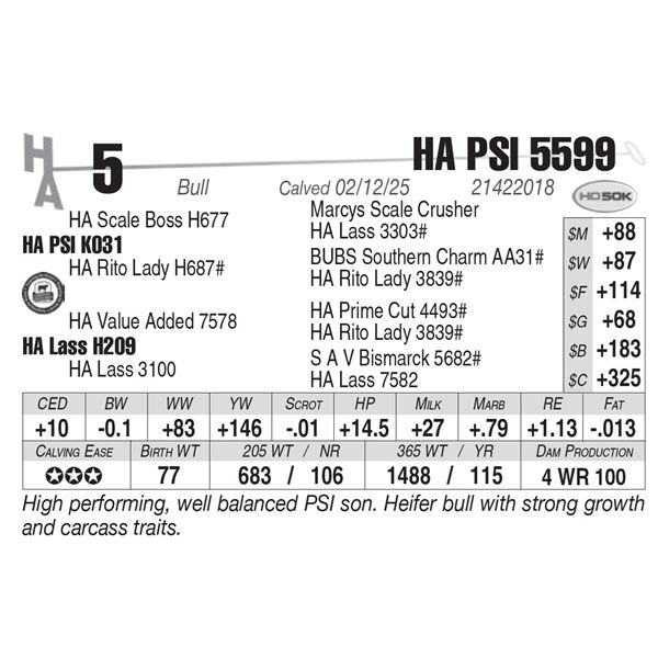 HA PSI 5599