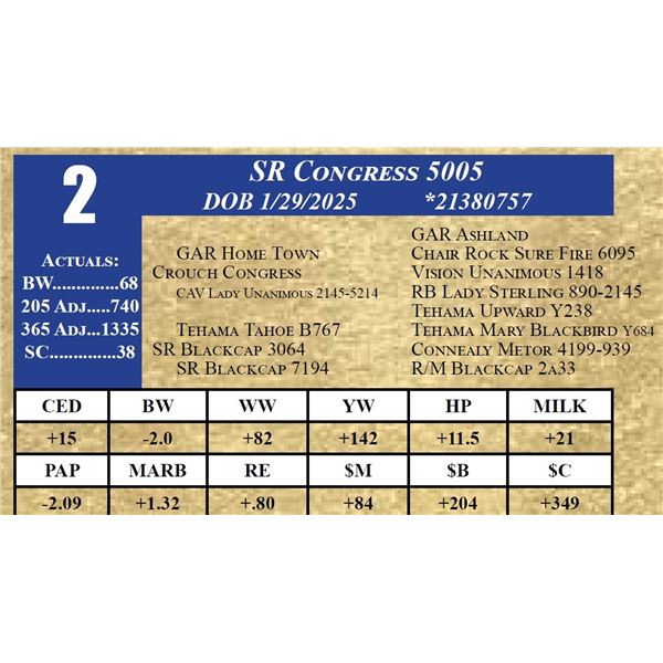 SR CONGRESS 5005